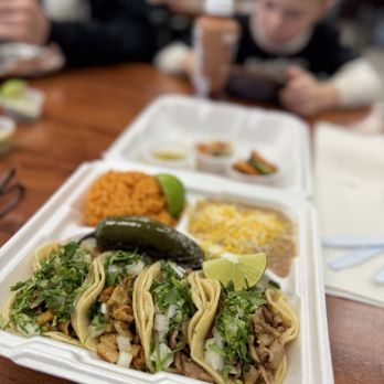 El Charro signature dishes RED ASADO (PORK)
Tacos Al Pastor
Cheese Enchiladas
